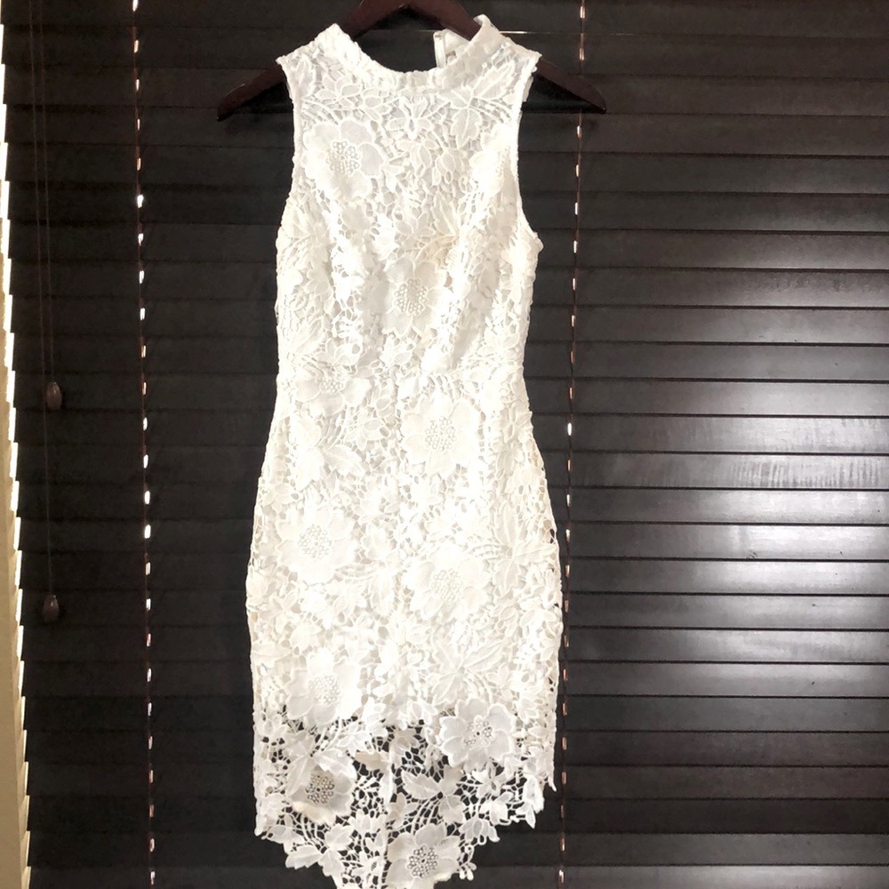 White lace dress